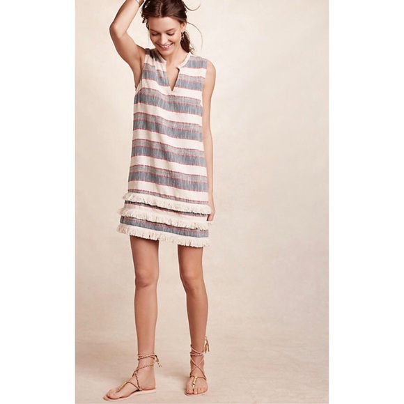 Anthropologie Dresses & Skirts - {Anthropologie}Holding Horse Fringed Shift Dress